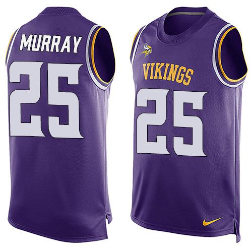 Nike Vikings #25 Latavius Murray Purple Team Color Men's Stitched NFL Limited Tank Top Jersey